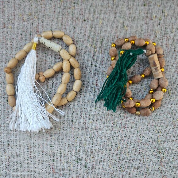 Lot of 2 Prayer Tasbeeh Pray Beads Real Wood Handmade Beads Muslim Tasbeh - Picture 7 of 10